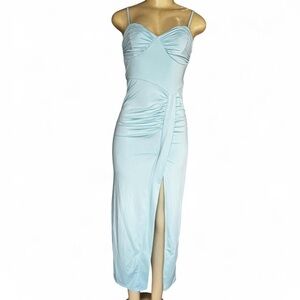 Elegant Blue Sleeveless Dress